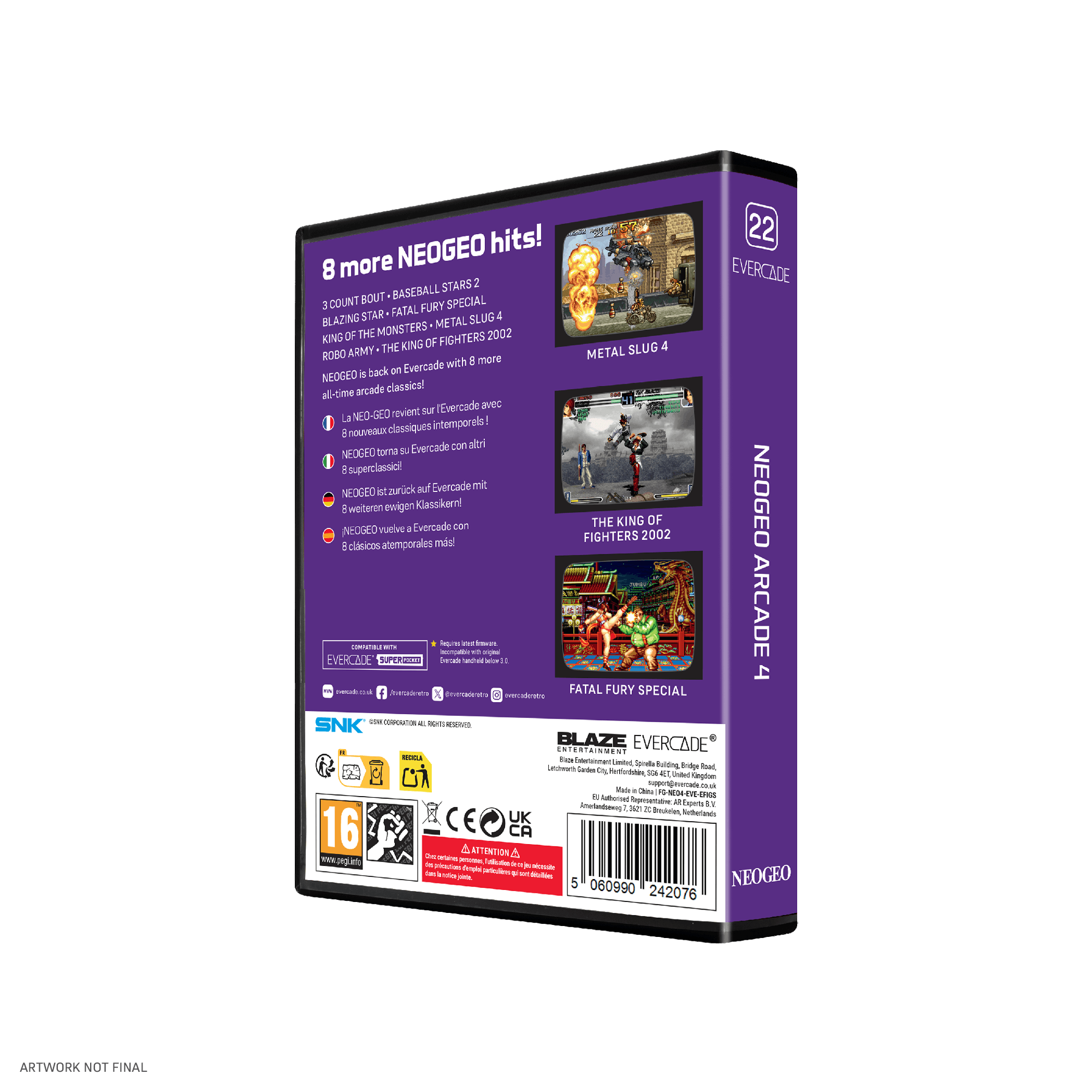 Evercade Double Pack: #52 Activision Collection 3 + #22 NEOGEO Arcade 4