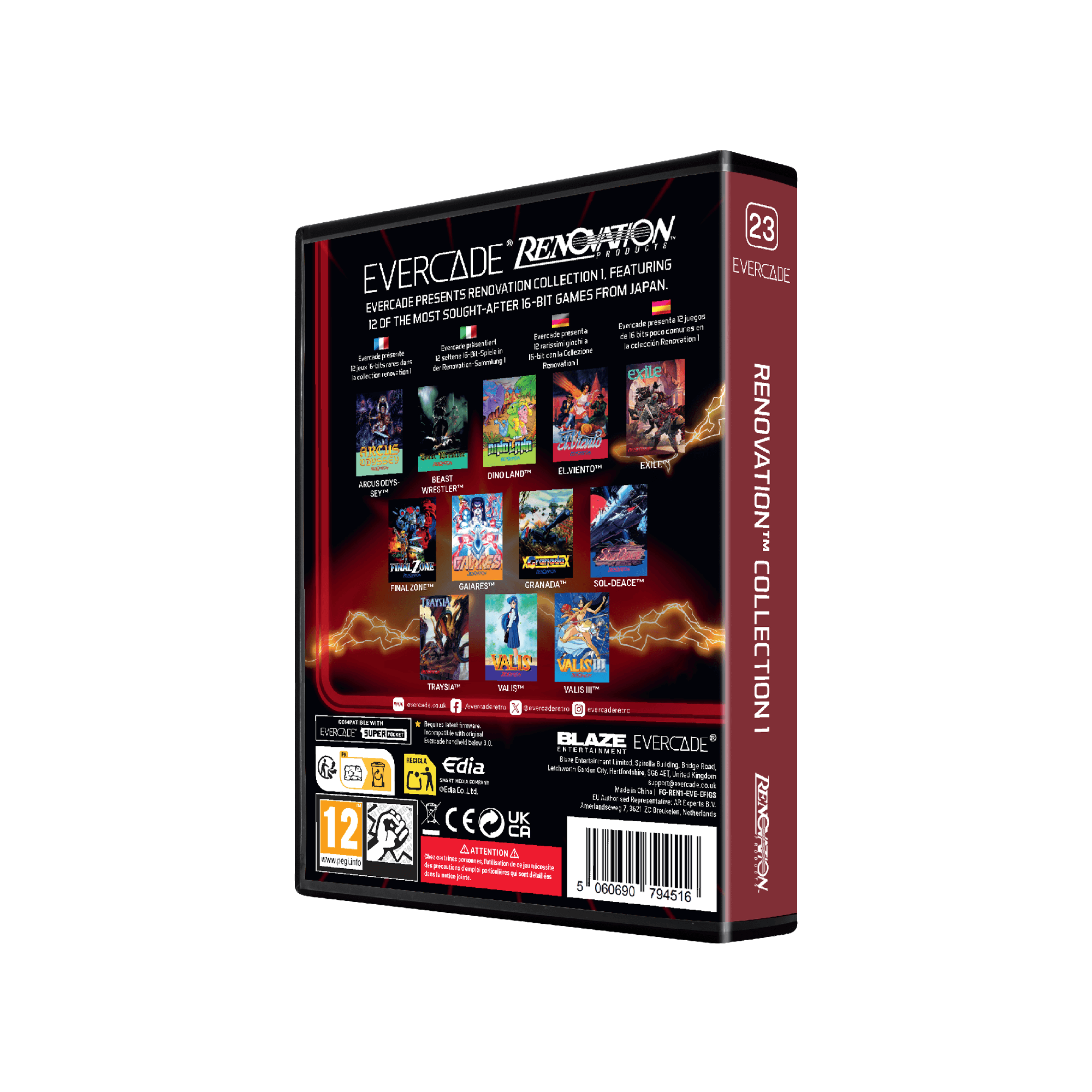 Evercade Cartridge #23 - Renovation Cartridge 1