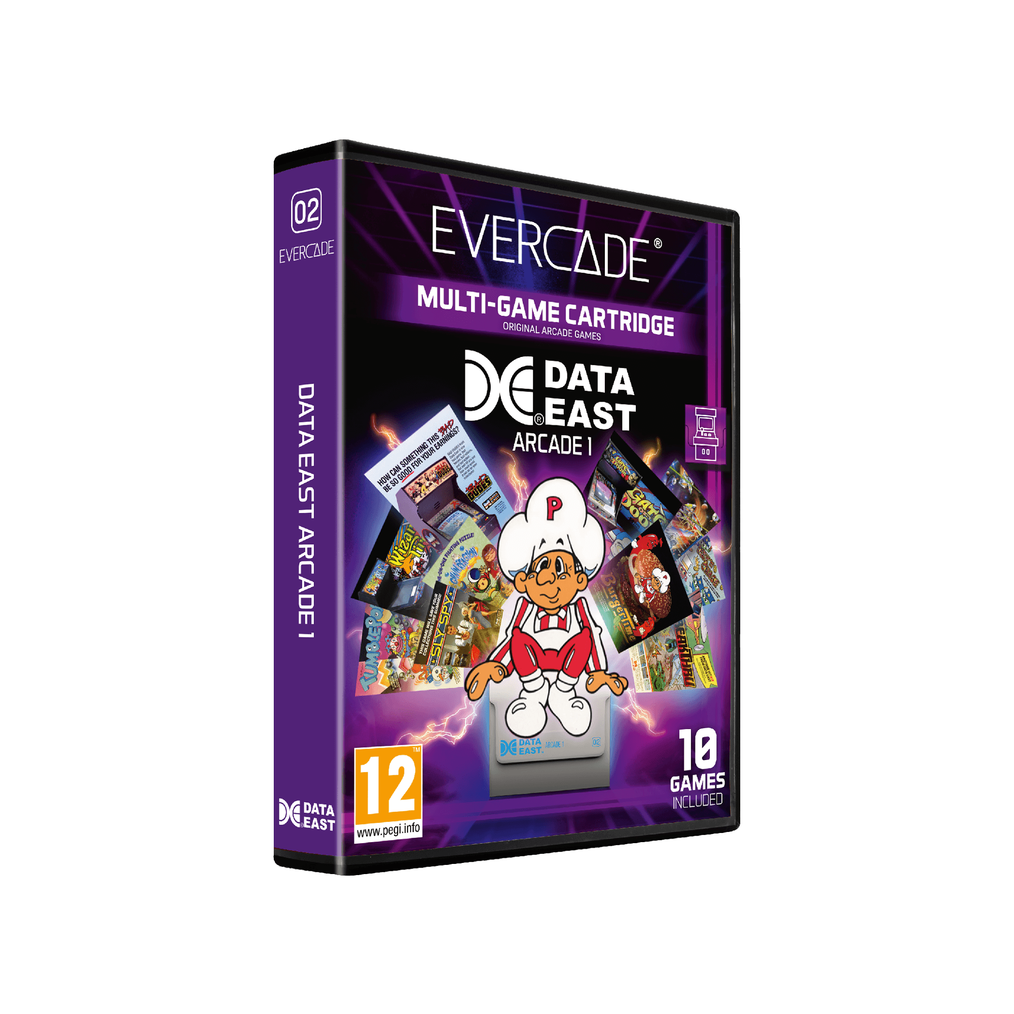 Evercade Cartridge #2 - Data East Arcade Cartridge 1 (EFIGS)