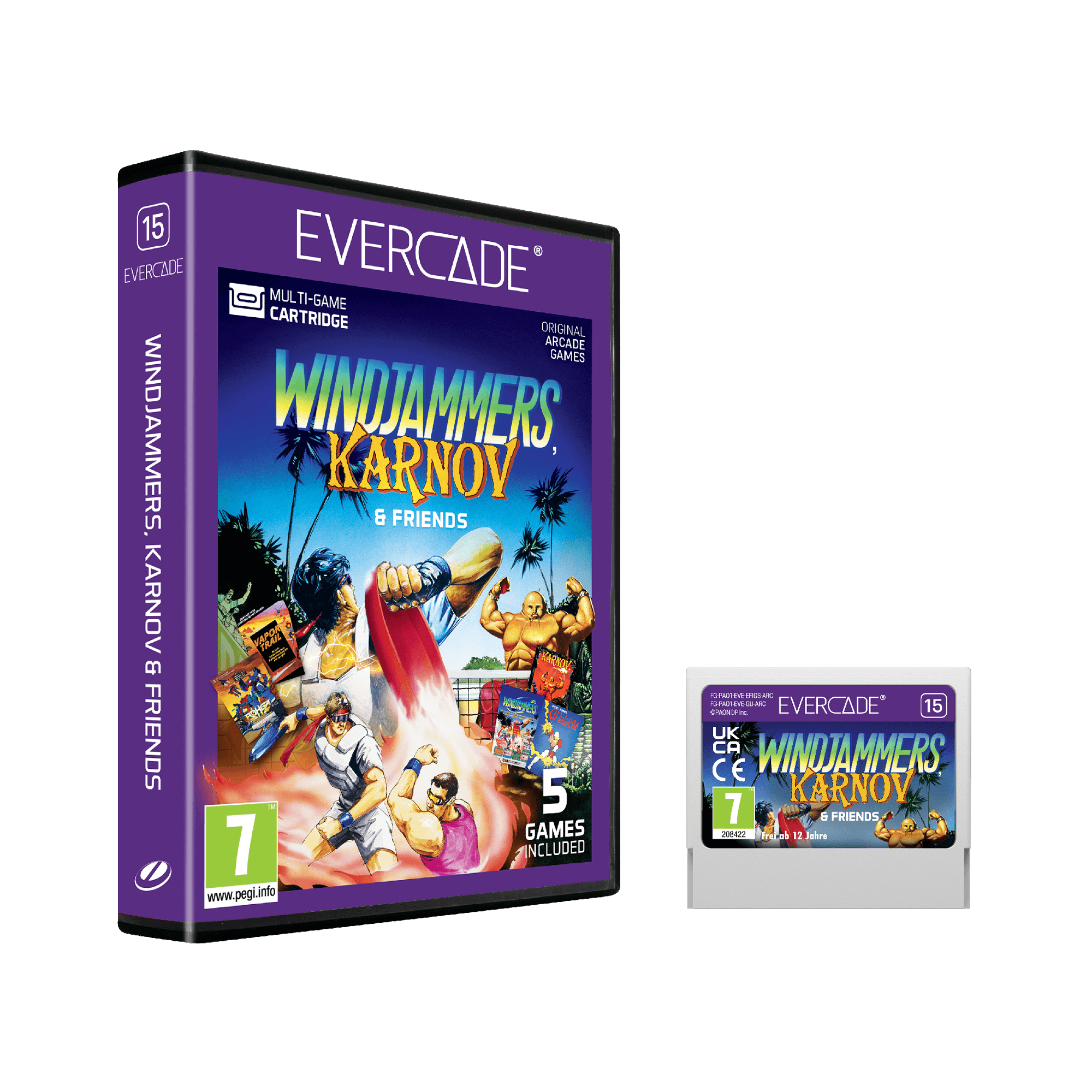 Evercade Cartridge #15 - Windjammers, Karnov & Friends