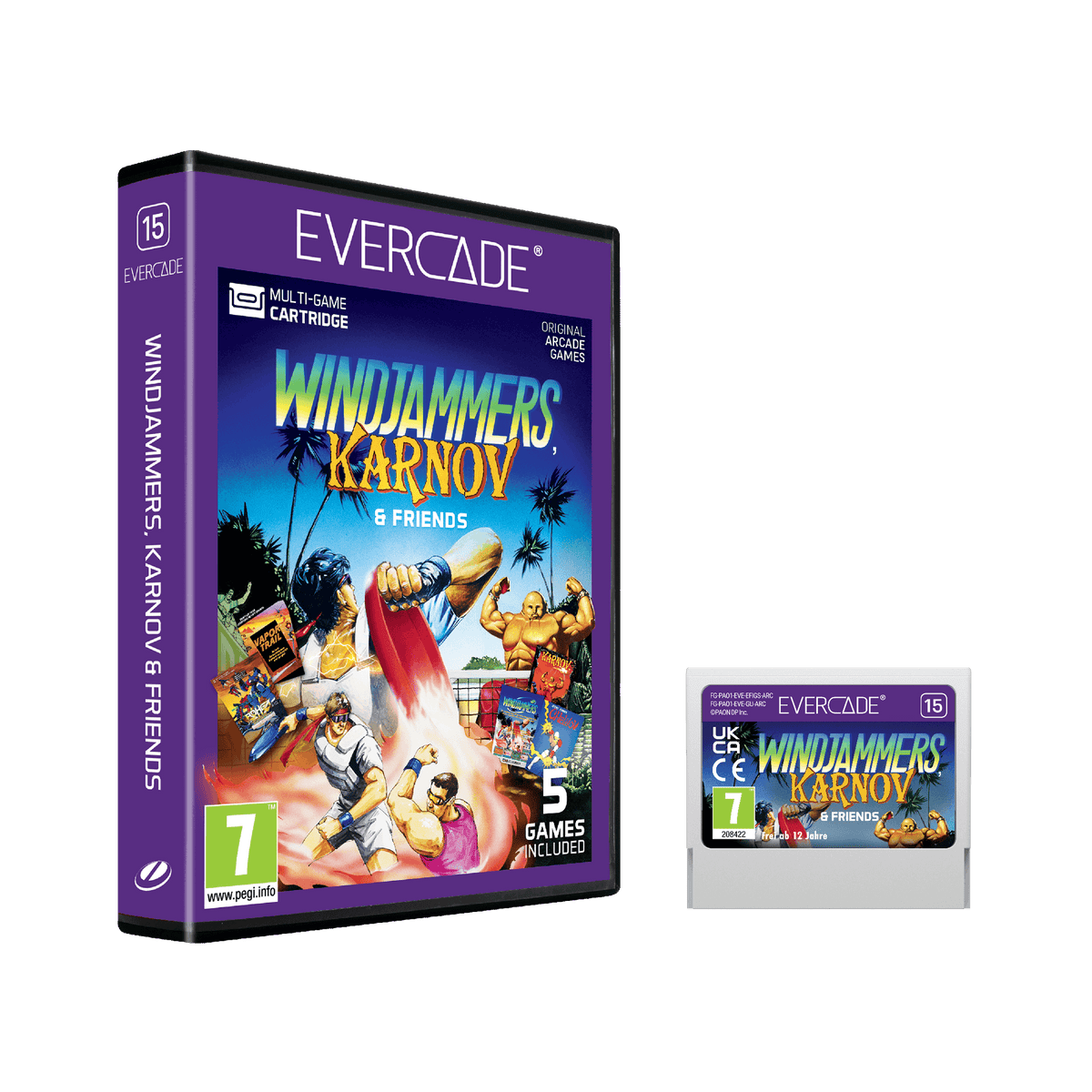 Evercade Cartridge #15 - Windjammers, Karnov & Friends