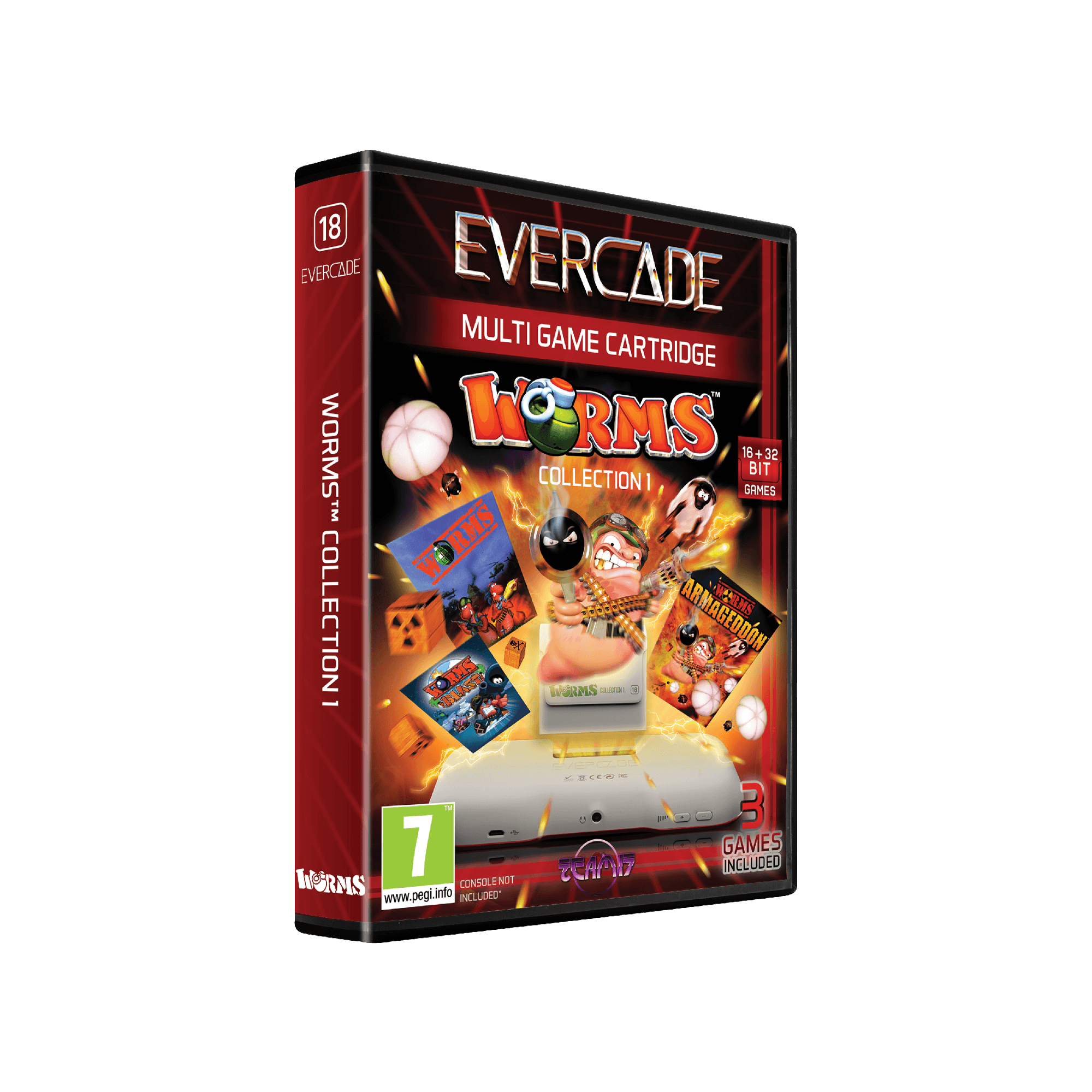 Evercade Cartridge #18 - Worms Collection 1