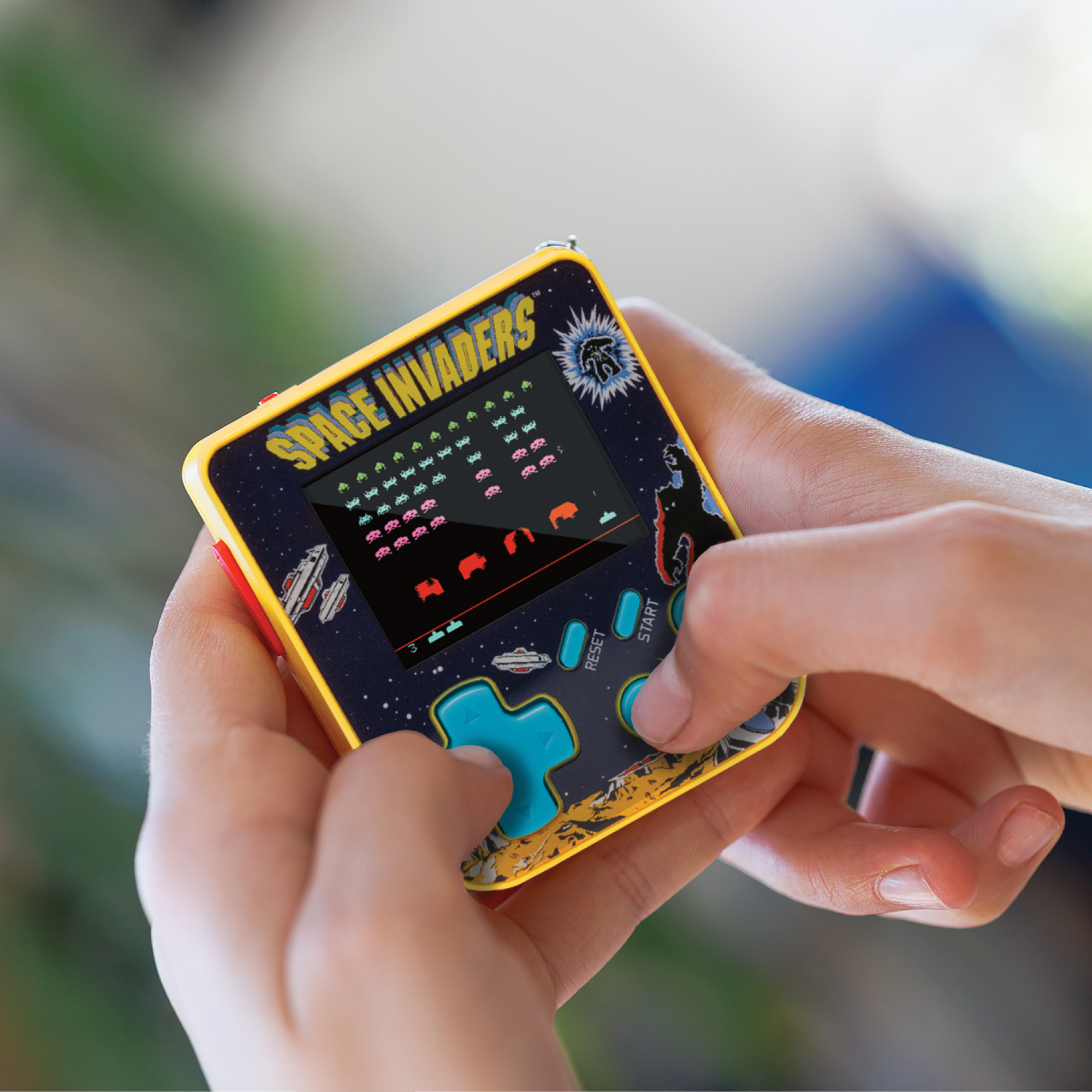 Super Micro Retro Playable Gaming Keychain - Space Invaders