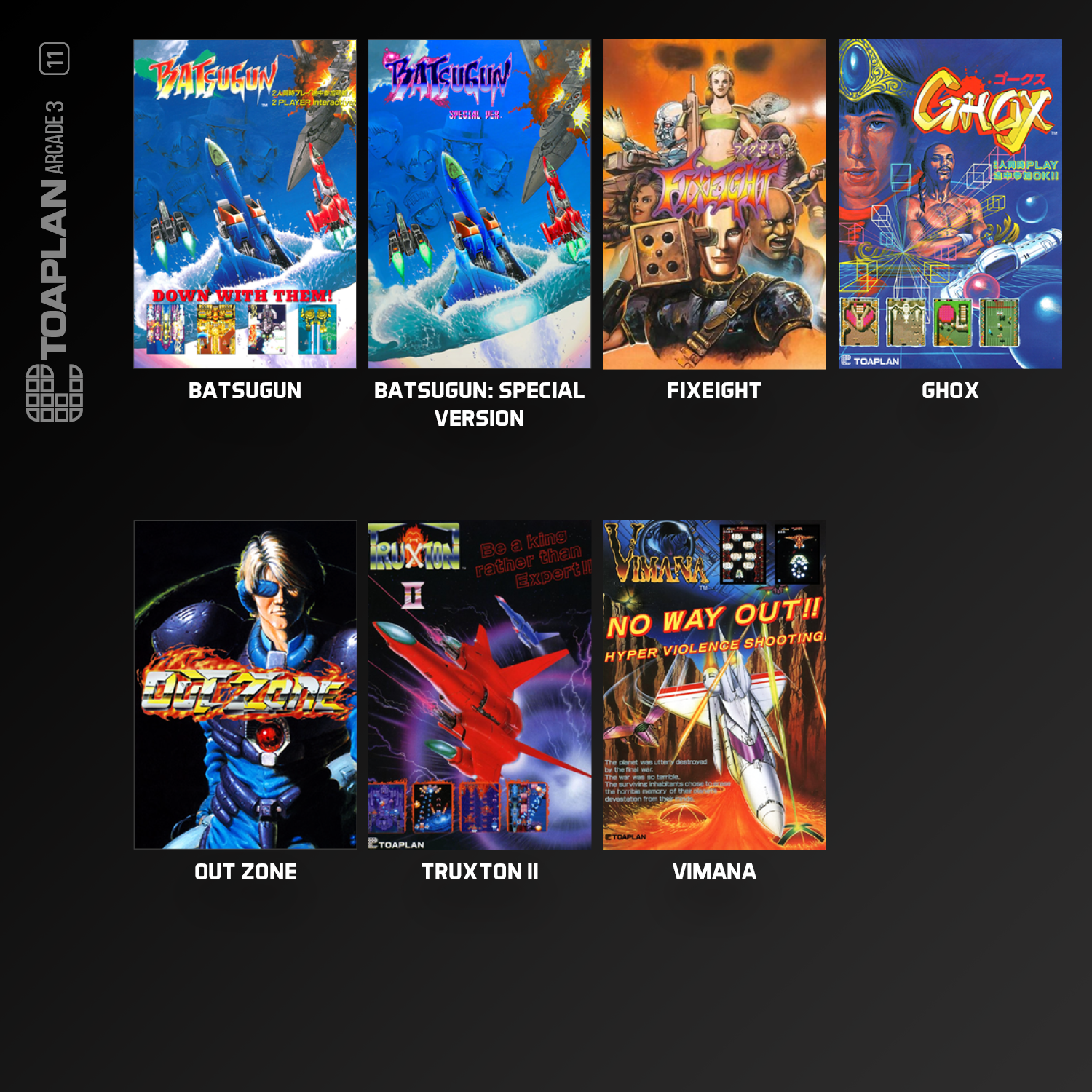 Evercade Cartridge #11 - Toaplan Arcade 3 Collection