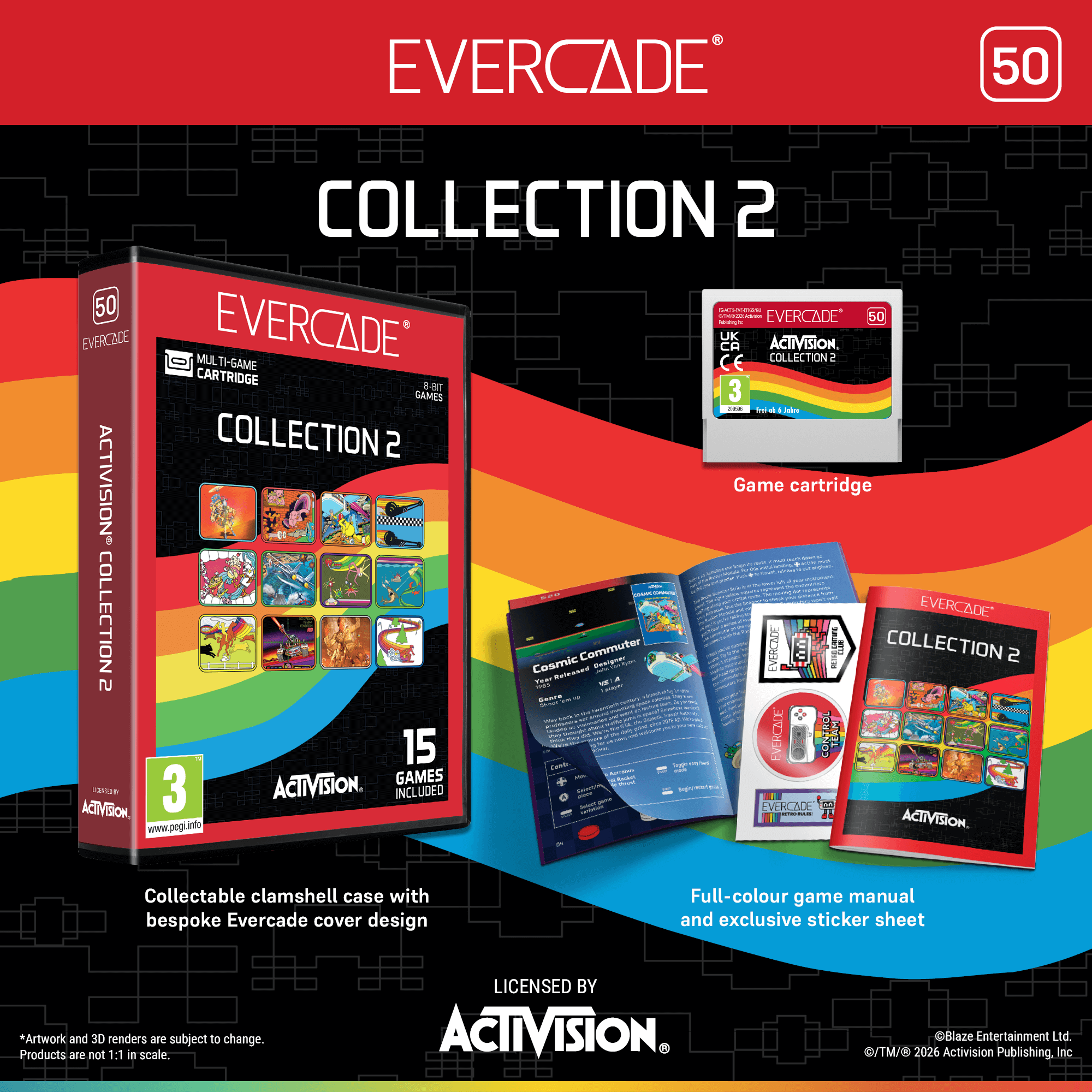 Evercade Double Pack: #50 Activision 2 + #51 Mega Cat Studios 3