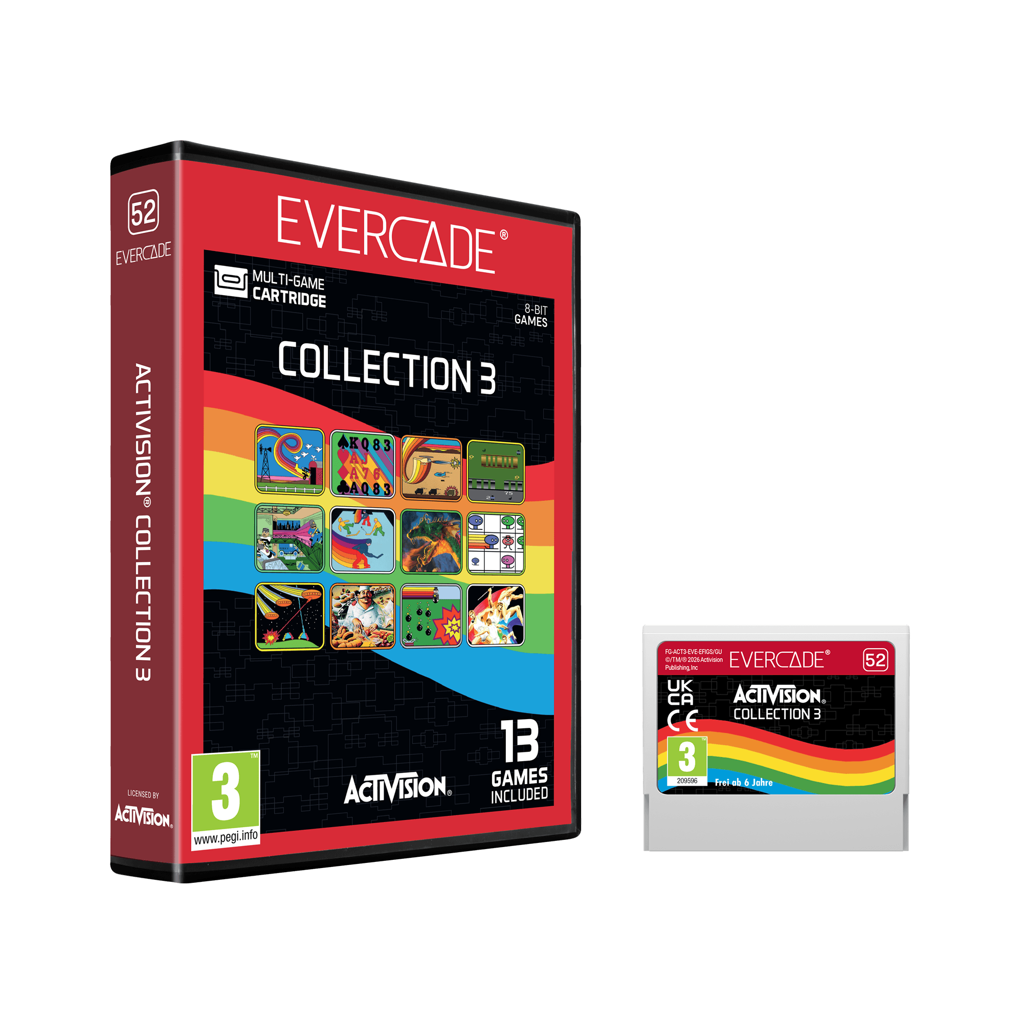 Evercade Bundle: #52 Activision Collection 3 + #22 NEOGEO Arcade 4 + C