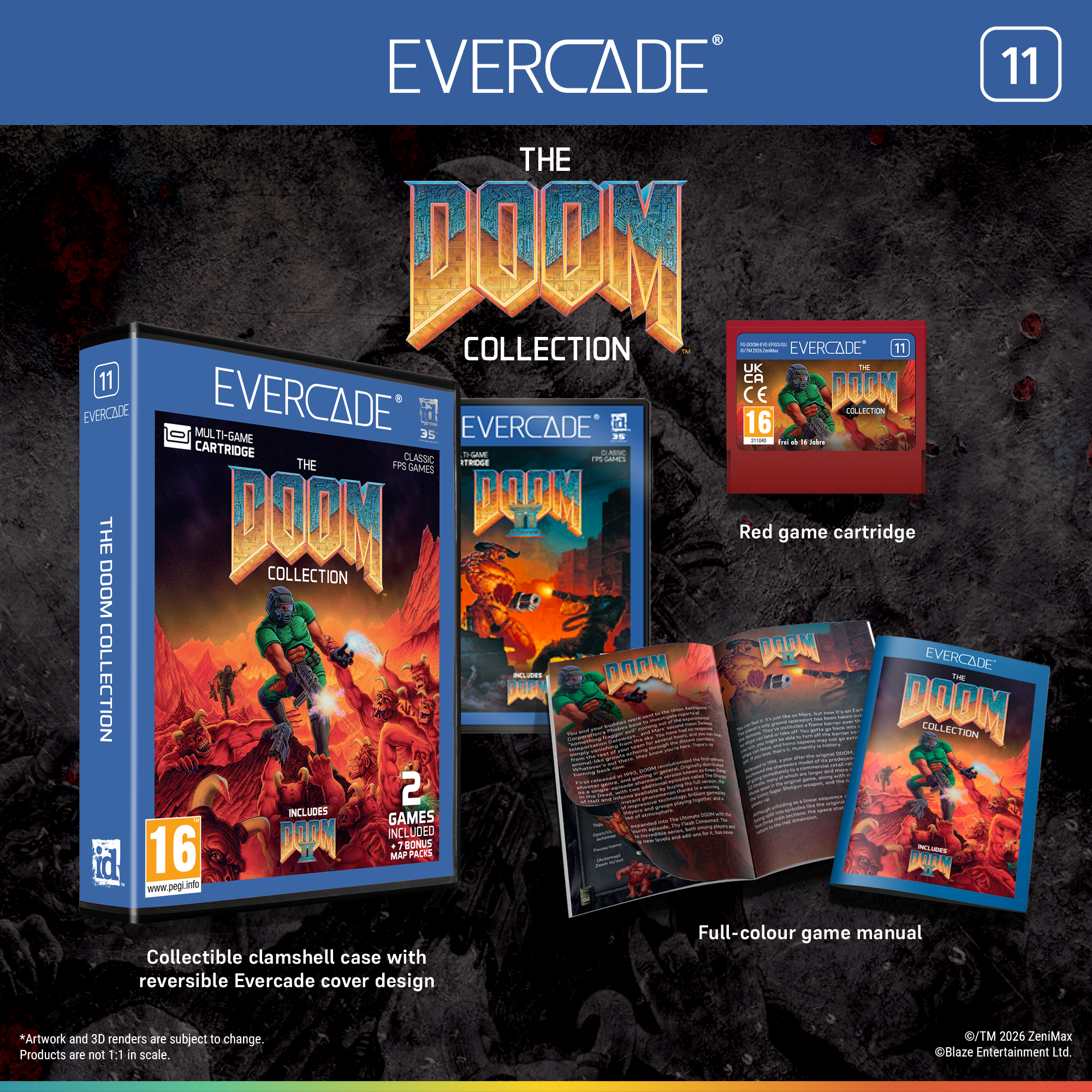 Evercade Bundle: #11 The DOOM Collection + #53 Banjo-Kazooie + Retro Pop Jigsaw