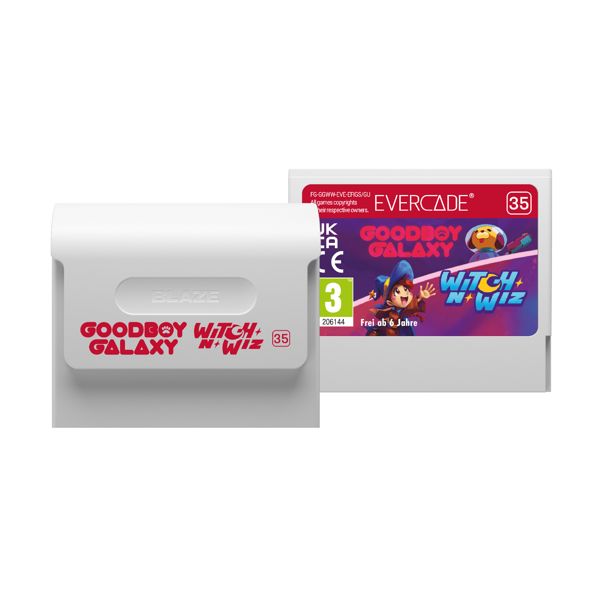Evercade Cartridge #35 - Goodboy Galaxy/Witch 'n' Wiz Dual Cart