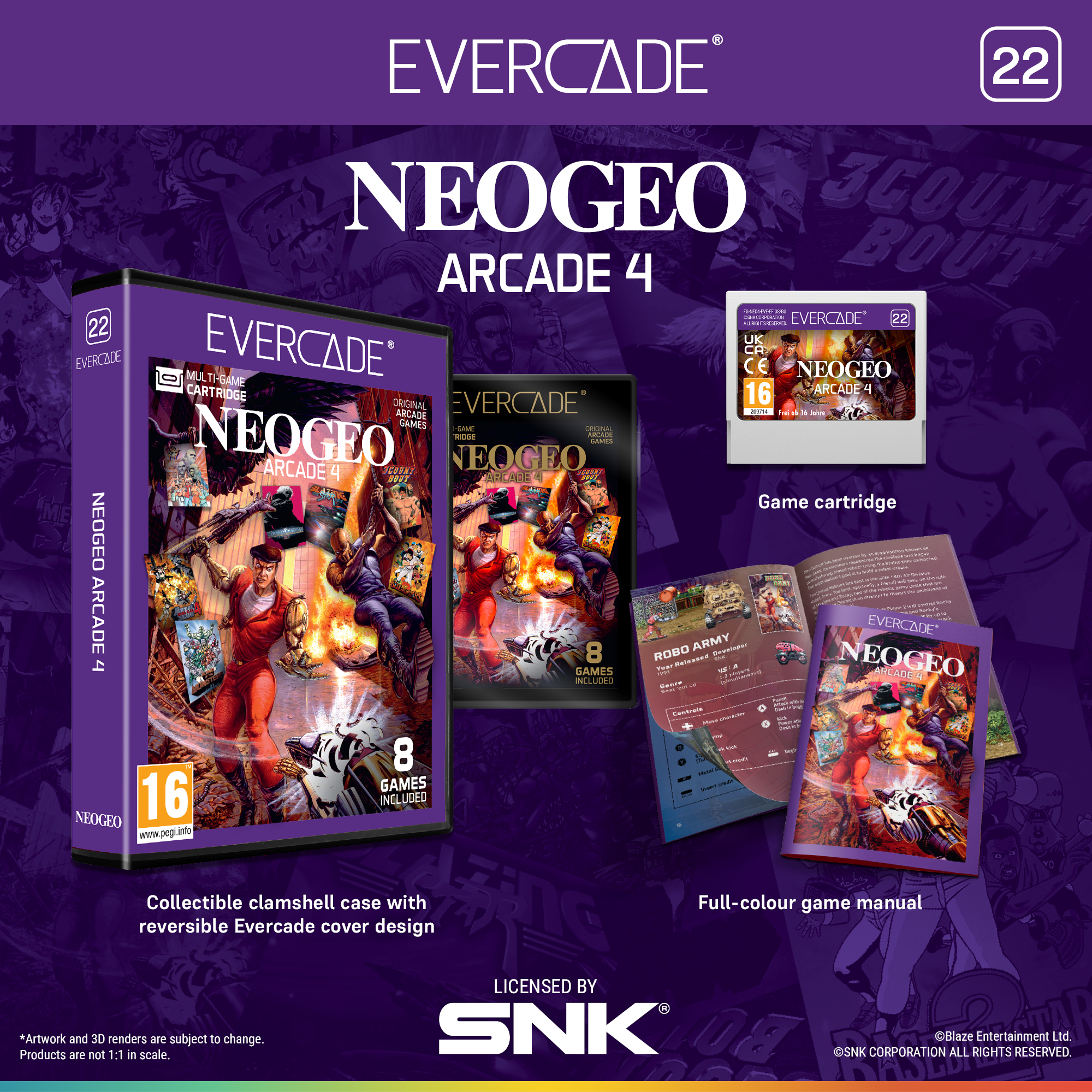 Evercade Cartridge #22 - NEOGEO Arcade 4