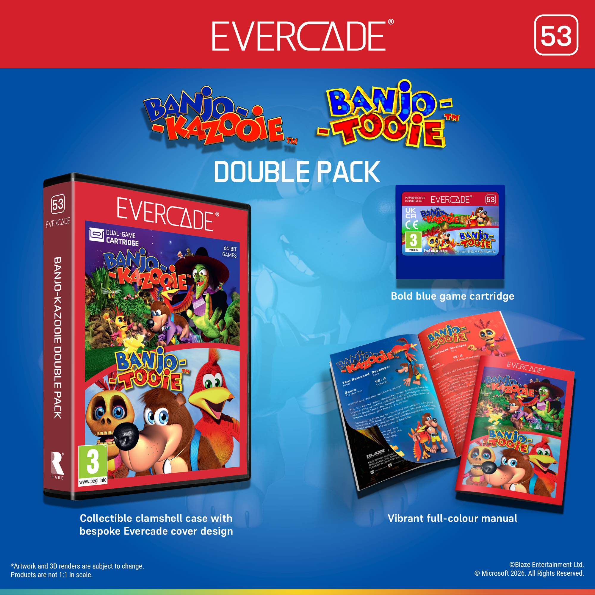 Evercade Cartridge #53 Banjo-Kazooie Double Pack