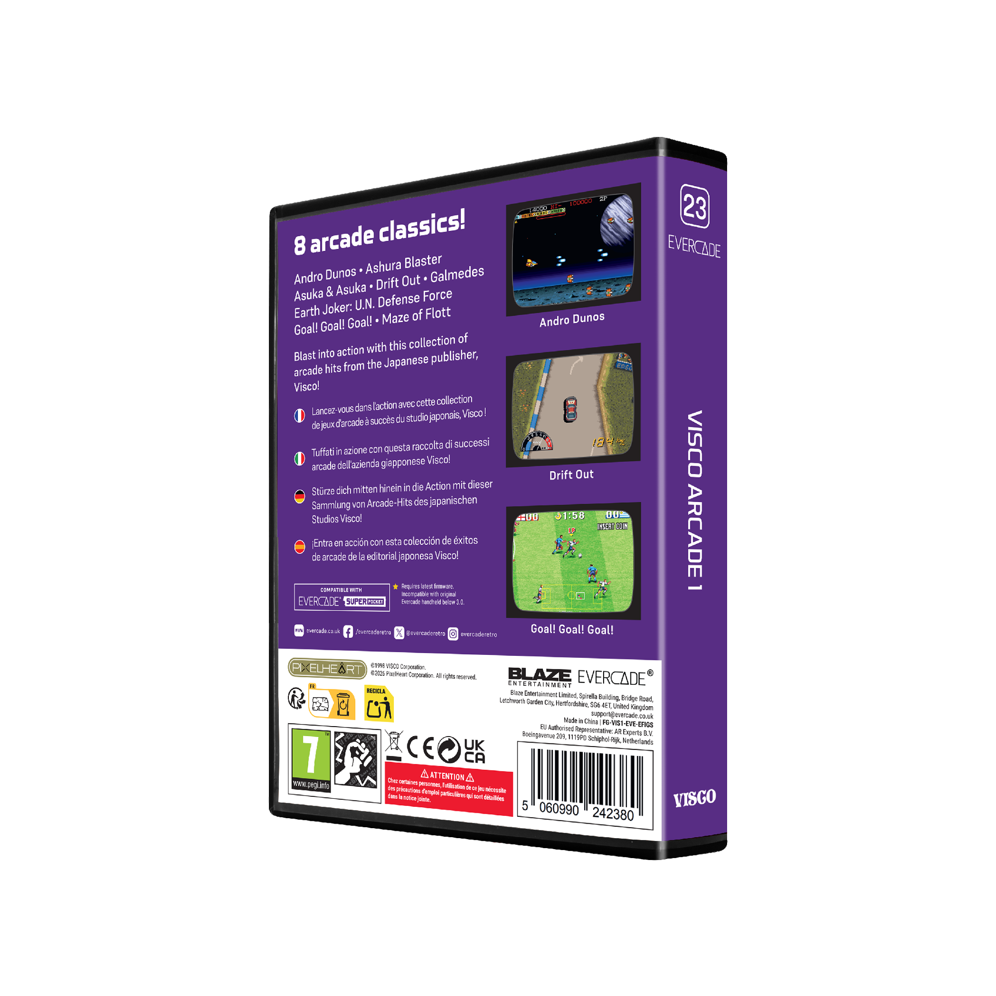 Evercade Cartridge #23 Visco Arcade 1