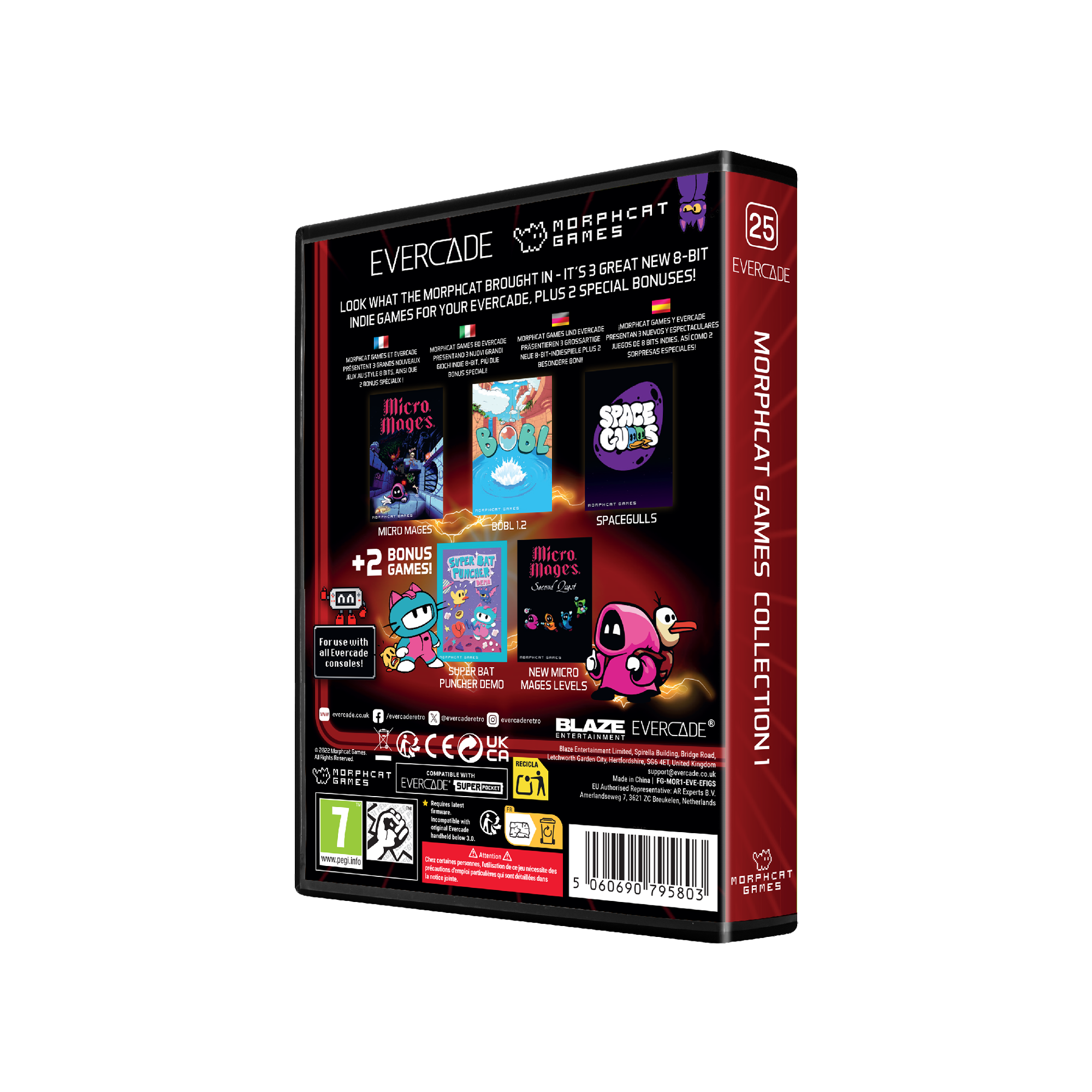 Evercade Cartridge #25 - Morphcat Collection 1