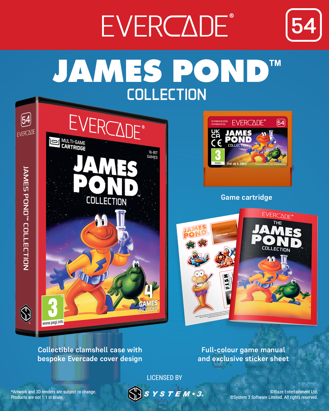 Evercade Double Pack: James Pond and Last Ninja IK Collection Double Pack