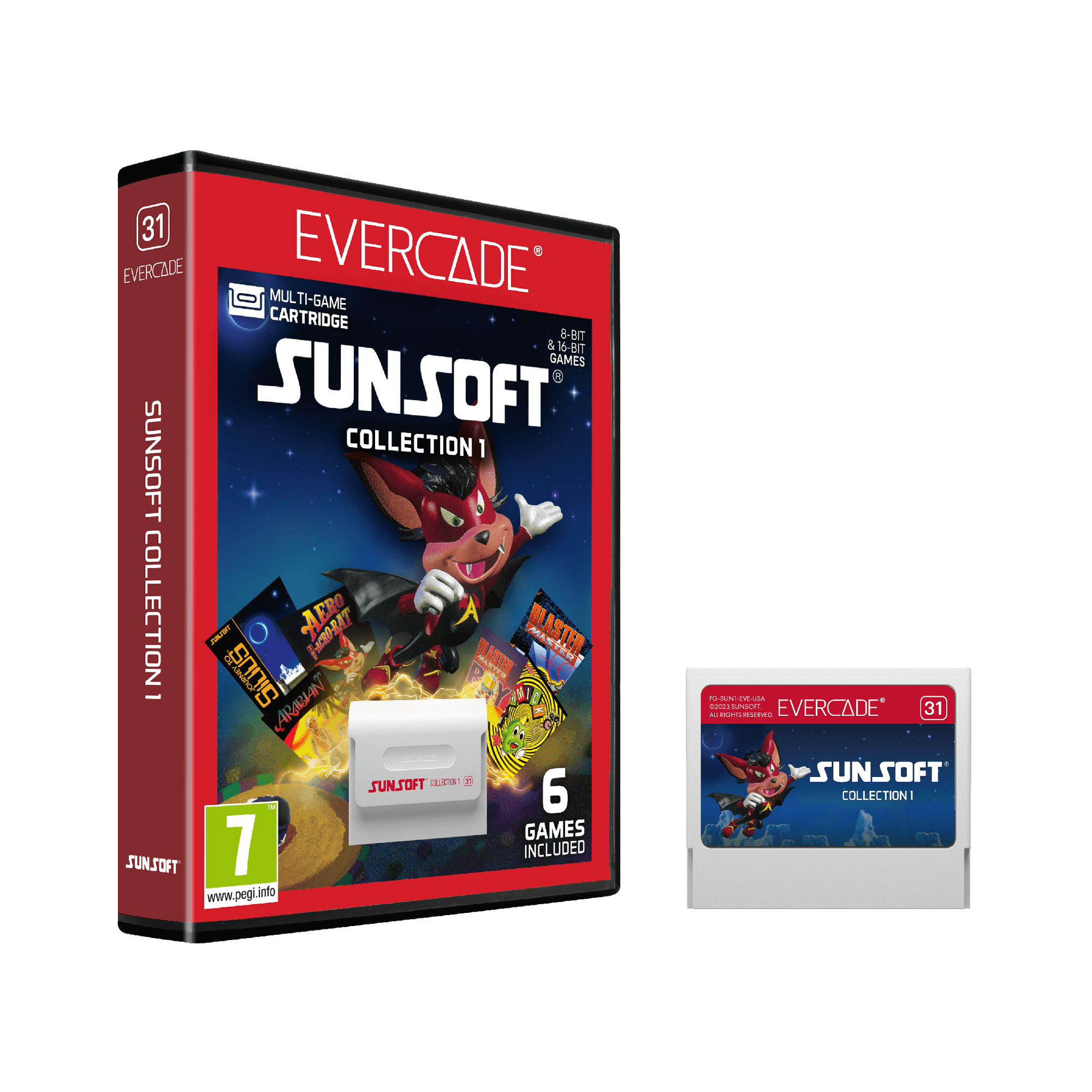 Evercade Cartridge #31 - Sunsoft Collection 1