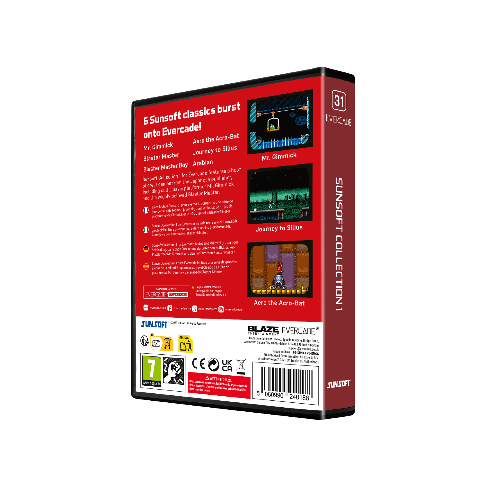 Evercade Cartridge #31 - Sunsoft Collection 1