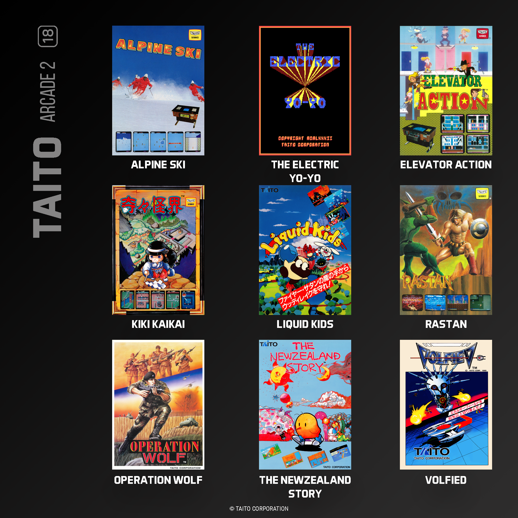 Evercade Cartridge #18 - Taito Arcade Collection 2