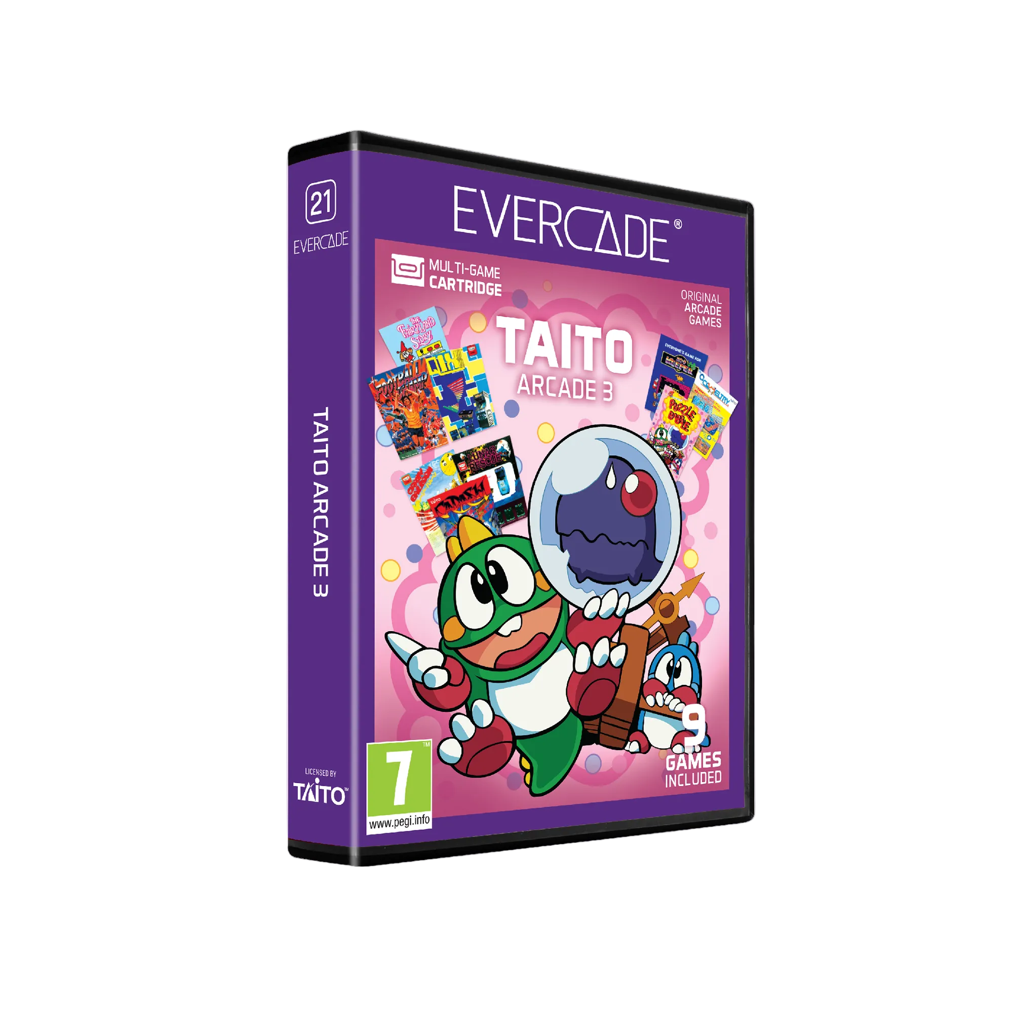Evercade Bundle: #49 Turrican Collection + #21 TAITO Arcade 3 + Cadey Socks
