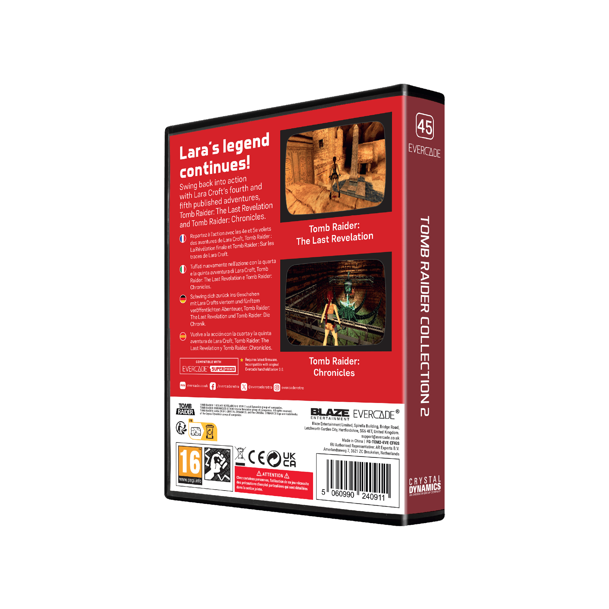 Evercade Cartridge #45 - Tomb Raider Collection 2