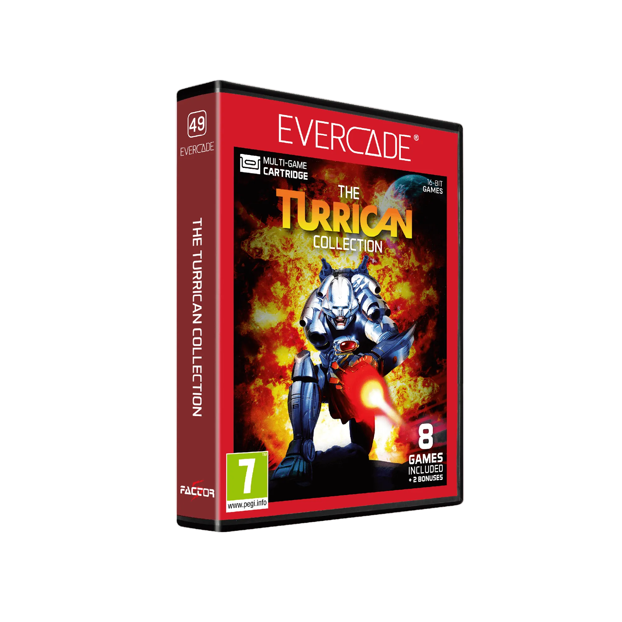 Evercade Bundle: #49 Turrican Collection + #21 TAITO Arcade 3 + Cadey Socks