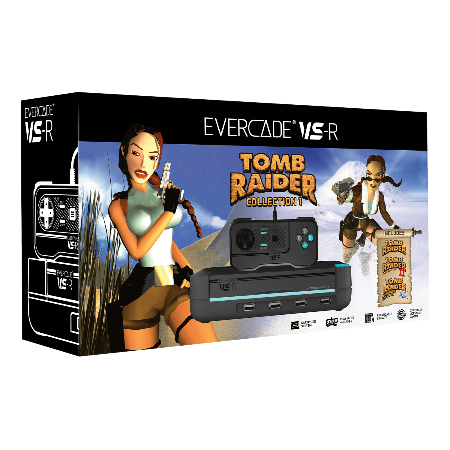 Evercade VS-R Tomb Raider Collection Edition with Controller – Charcoal Grey