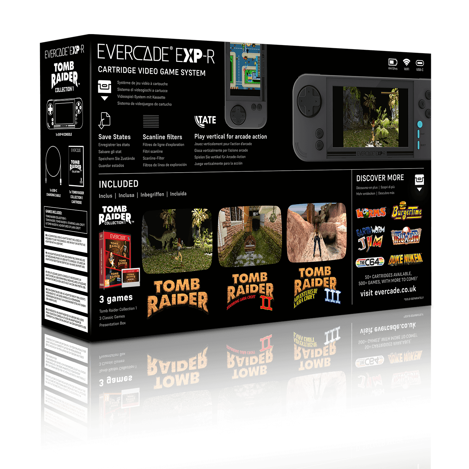 Blaze Evercade EXP-R Console – Tomb Raider Collection 1 Edition