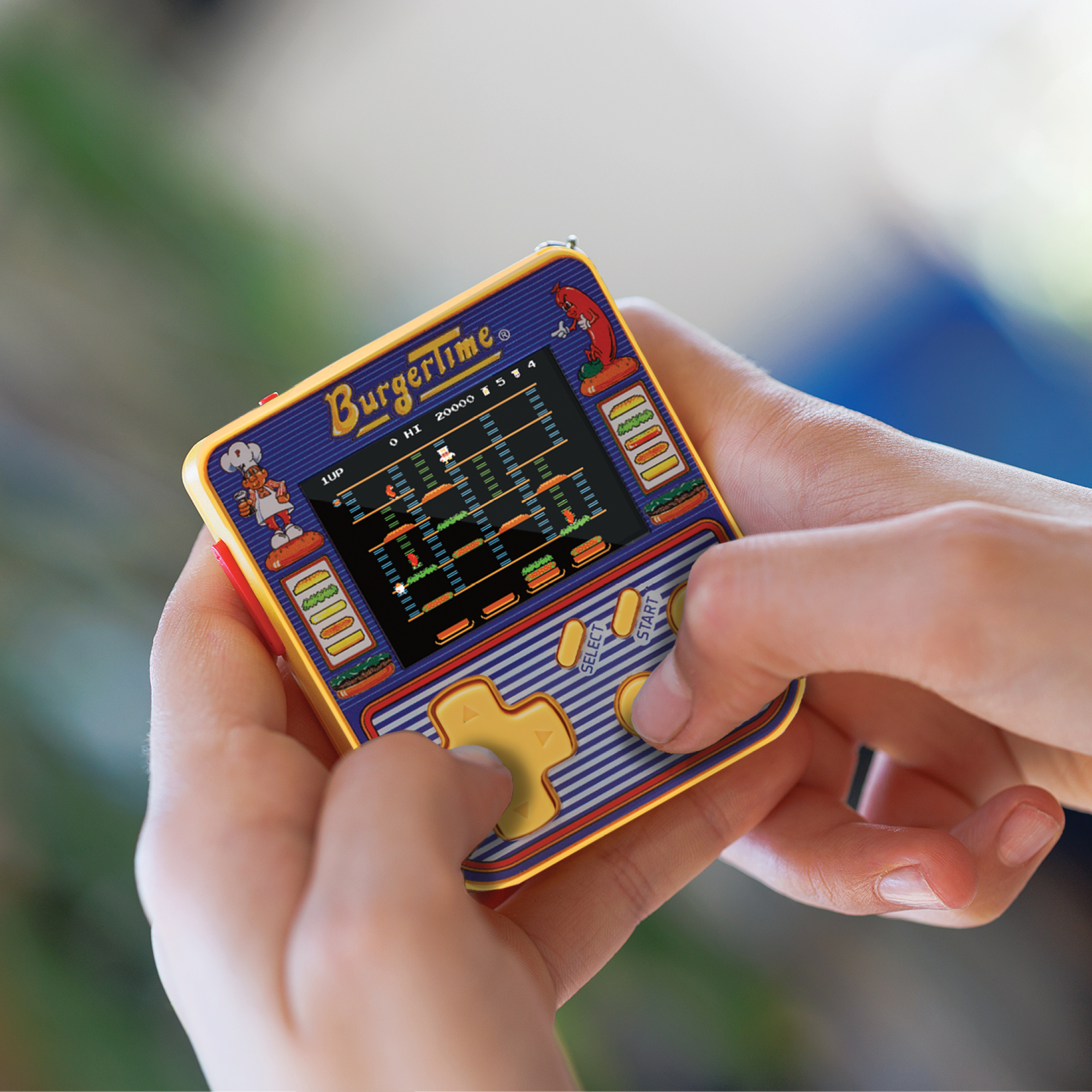 Super Micro Data East Retro Playable Gaming Keychain – BurgerTime, Karate Champ & Side Pocket